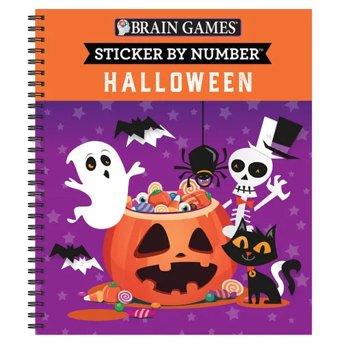 Brain Games - Sticker by Number: Halloween: Volume 1