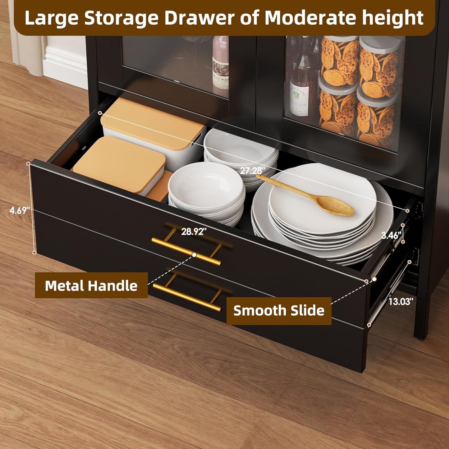 Tall Metal Arched Cabinet