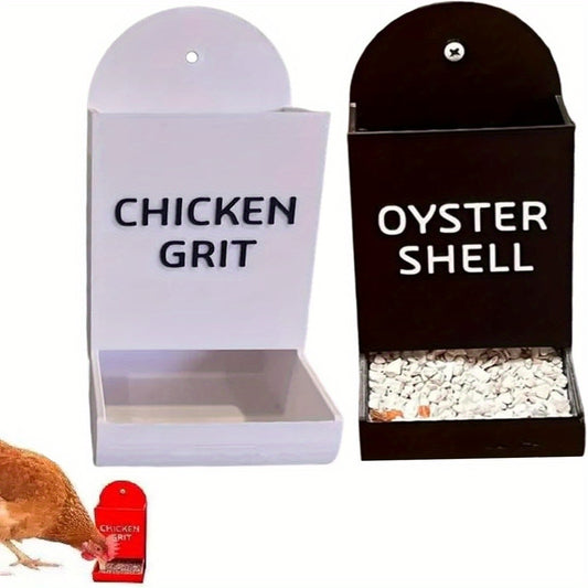 1pc Hanging Oyster Shell & Grit Feeder for Chickens