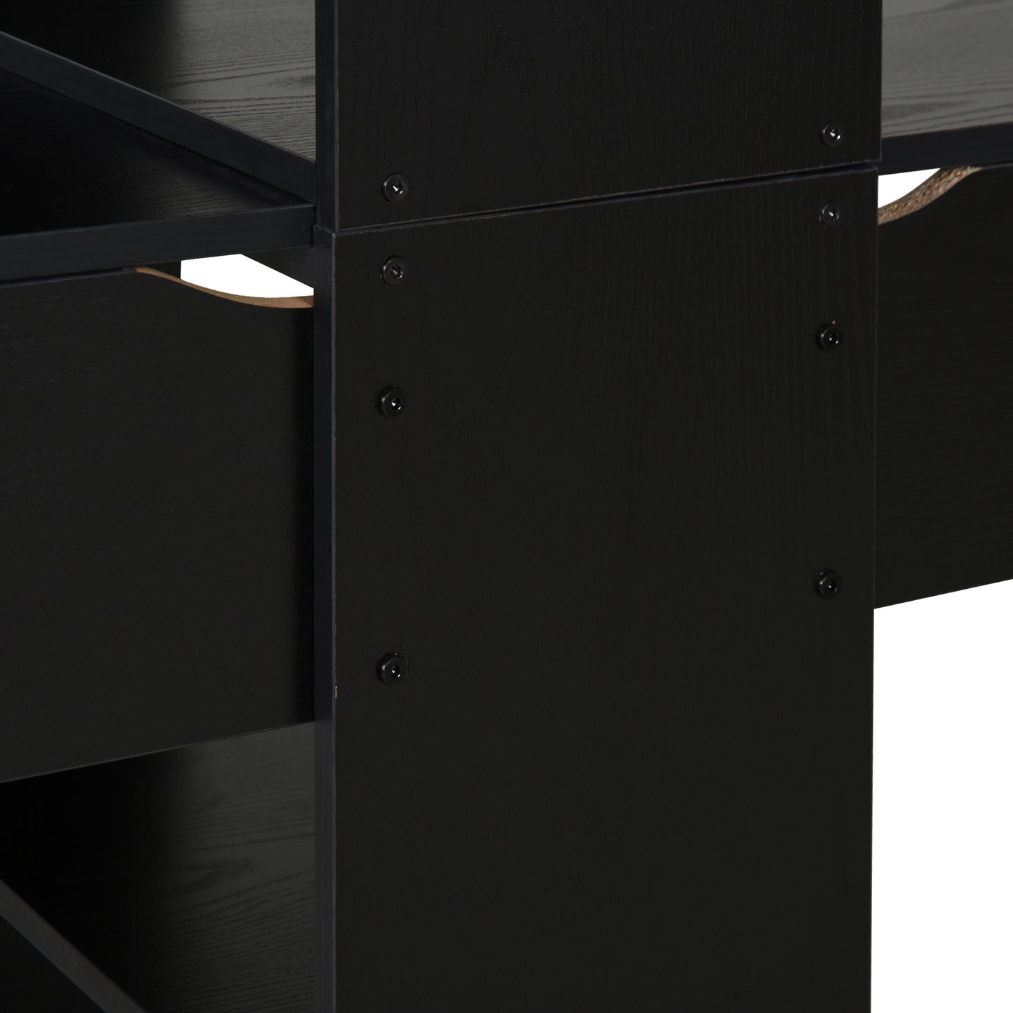 Extra Long 2-Person Desk With Bookshelf