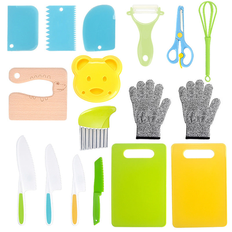 Children's Plastic Knife Kitchen cooking Kit