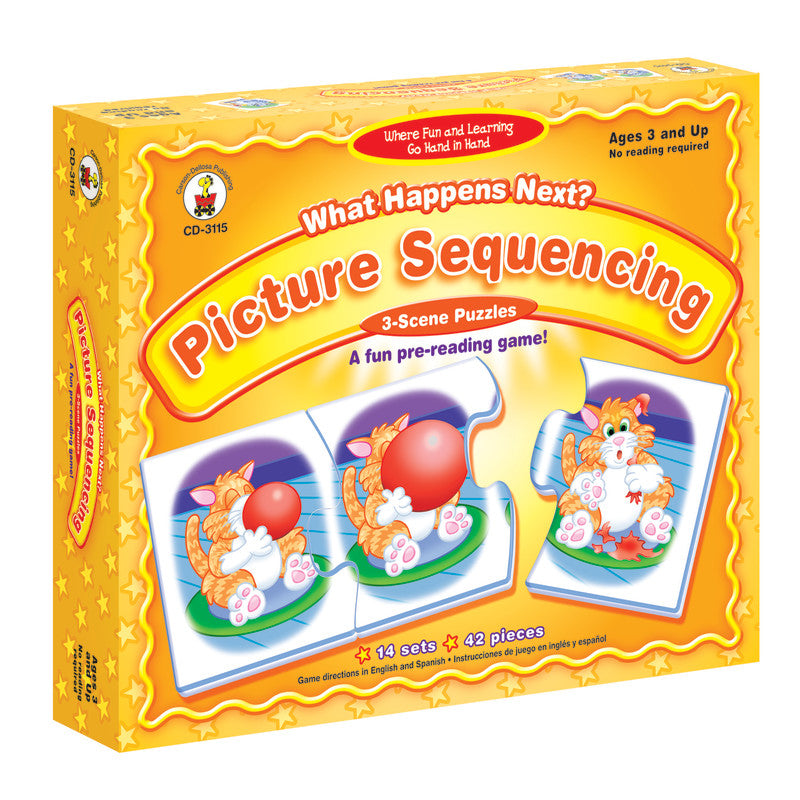 GAME WHAT HAPPENS NEXT SEQUENCING AGES 3& UP PICTURE