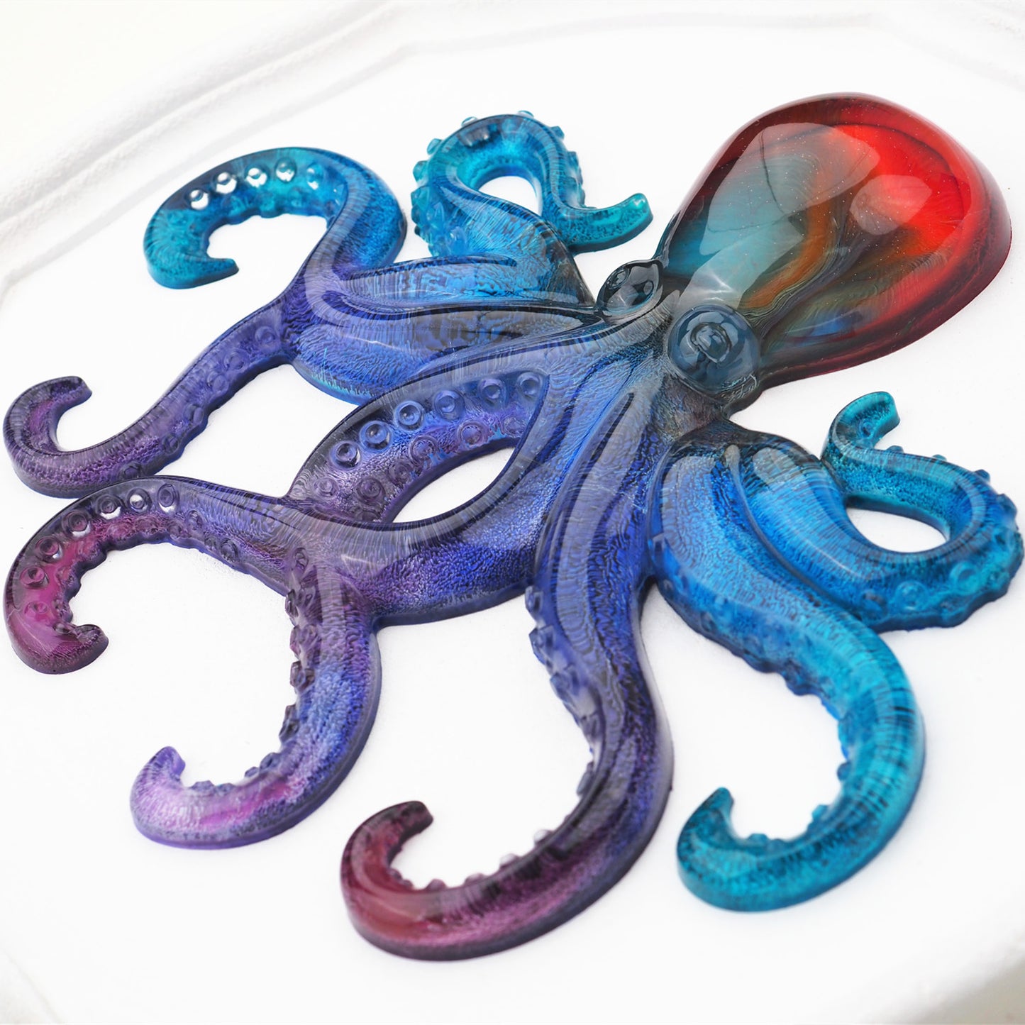 Diy Epoxy Resin Crystal Epoxy Ocean Octopus Mirror Silicone Mold