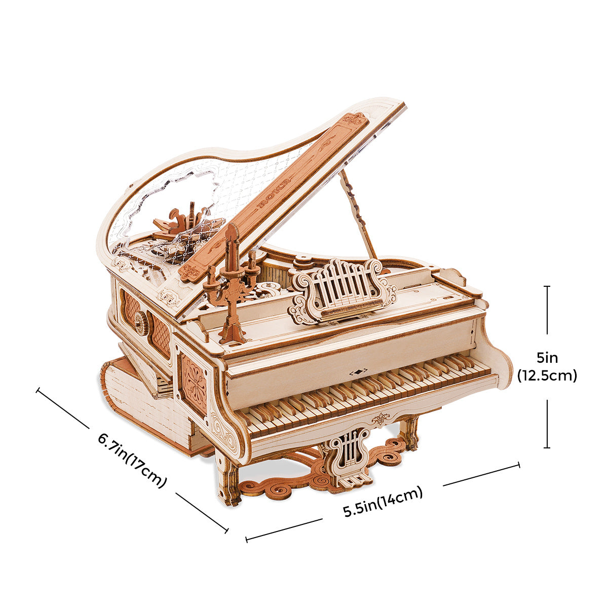 Robotime 223pcs 3D Wooden Puzzle Magic Piano