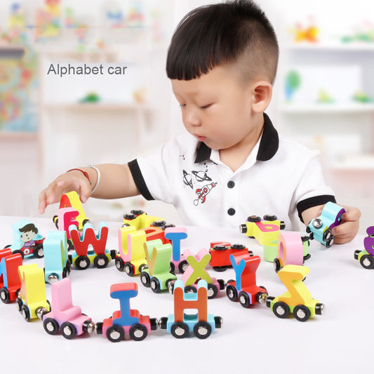 Magnetic Number Train Letter Building Blocks
