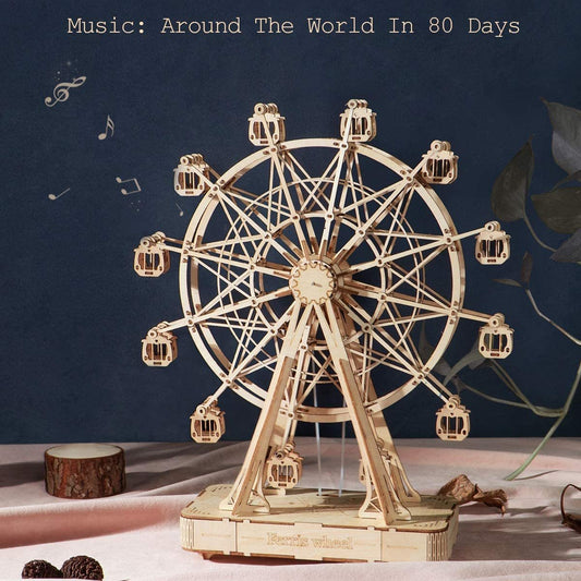 Robotime DIY Wooden Rotatable Ferris Wheel