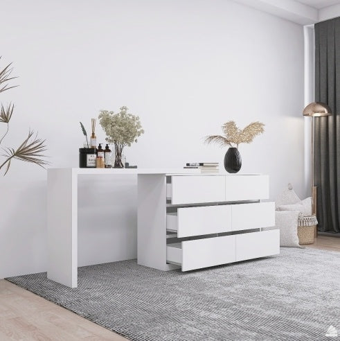 Extended Desktop 6 Drawers