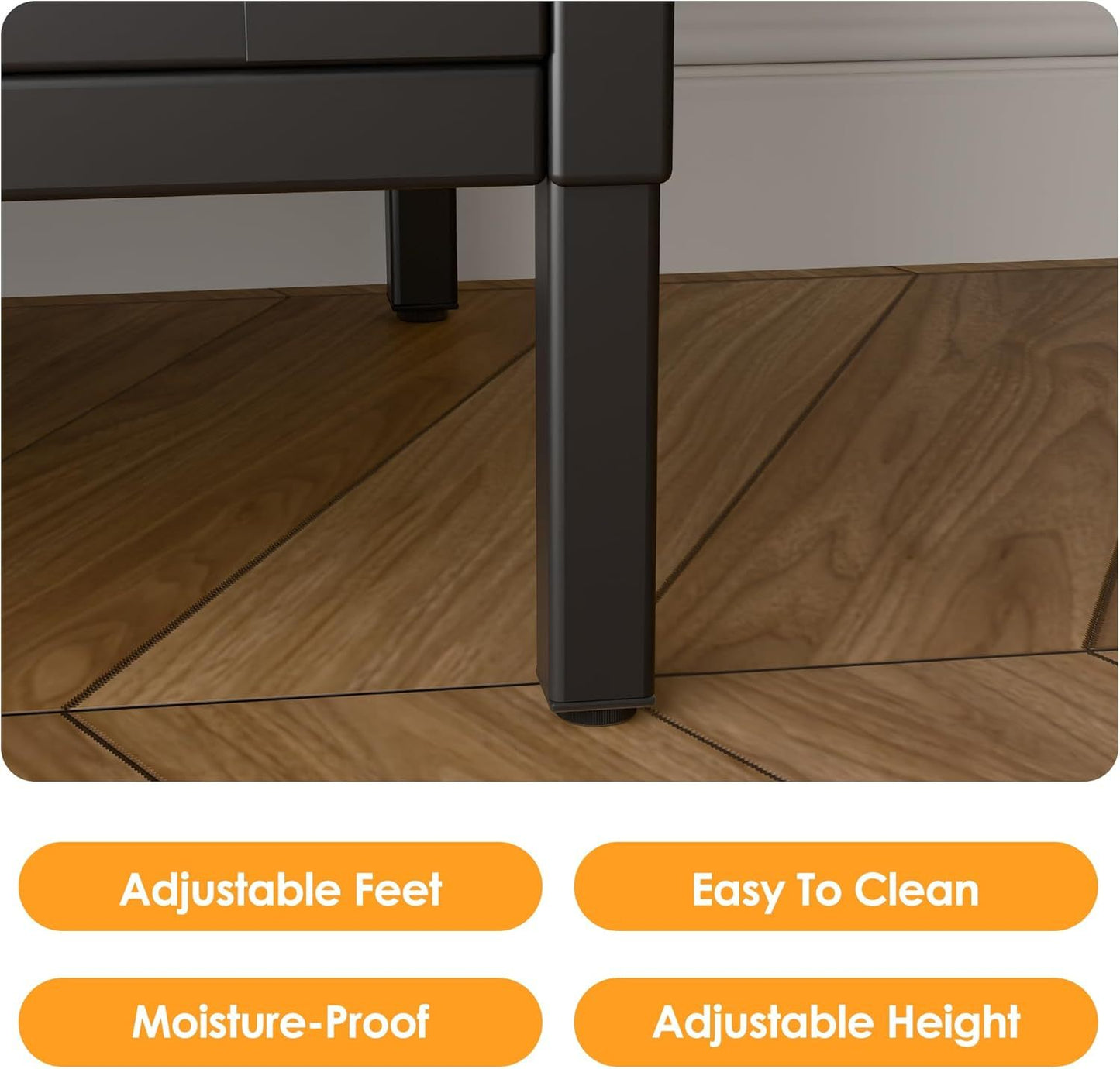 Tall Metal Arched Cabinet