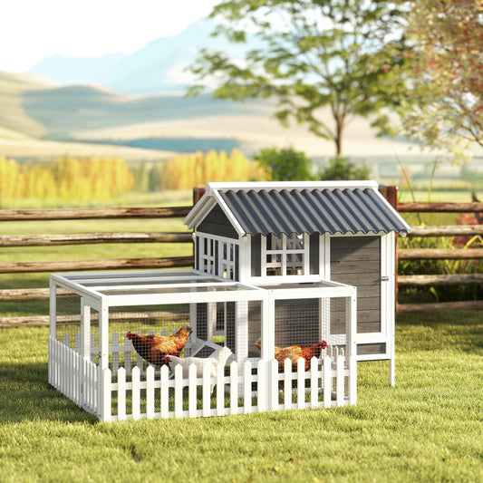 Chicken Coop with Run small