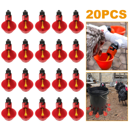 20 Pack Chicken Waterer Automatic Poultry Waterer