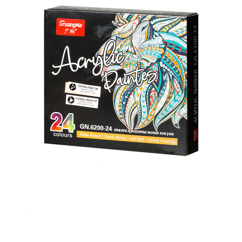 Double-ended Colorful Acrylic Marker set