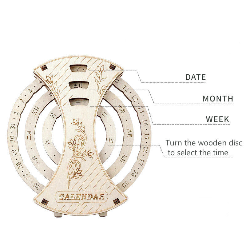 DIY Wooden Calendar STEM 3D Puzzle