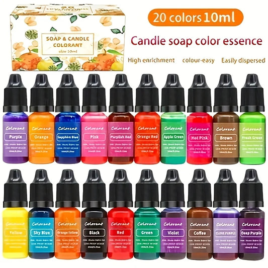 20 Color Candle Pigment Color Dye