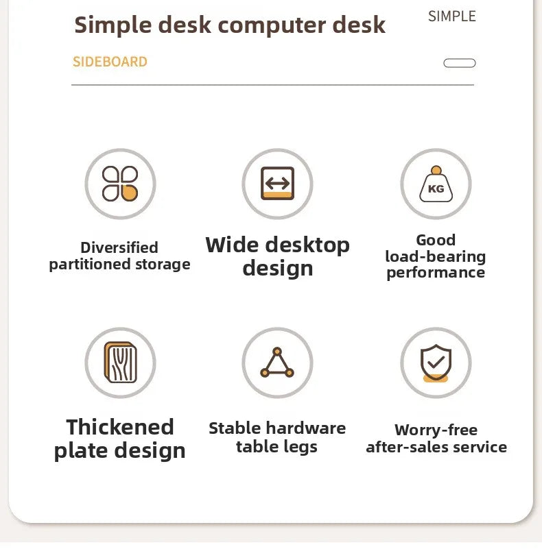 Computer desk Desktop with hole board Desk