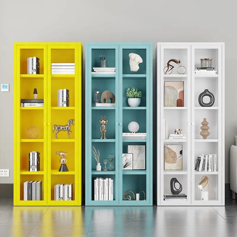 Metal Bookcase Cabinet