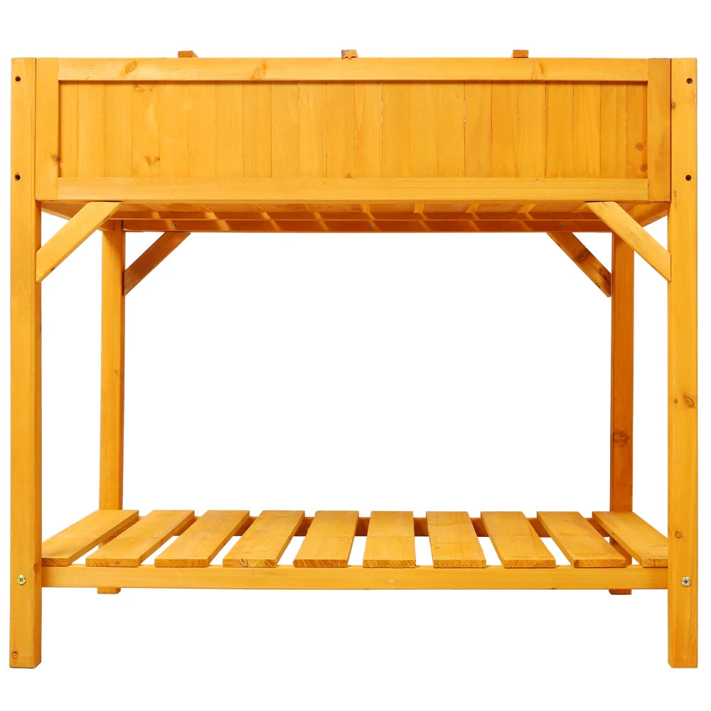 Raised Garden Bed with Legs, with 8 grid