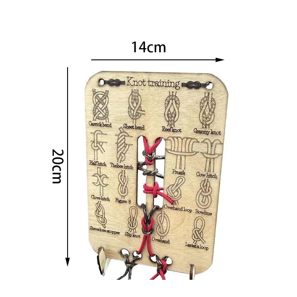 Learn Knot Training Board with Rope Learning Kit