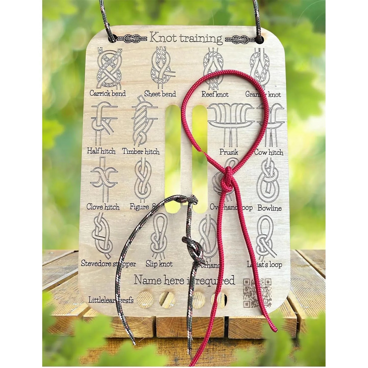 Learn Knot Training Board with Rope Learning Kit