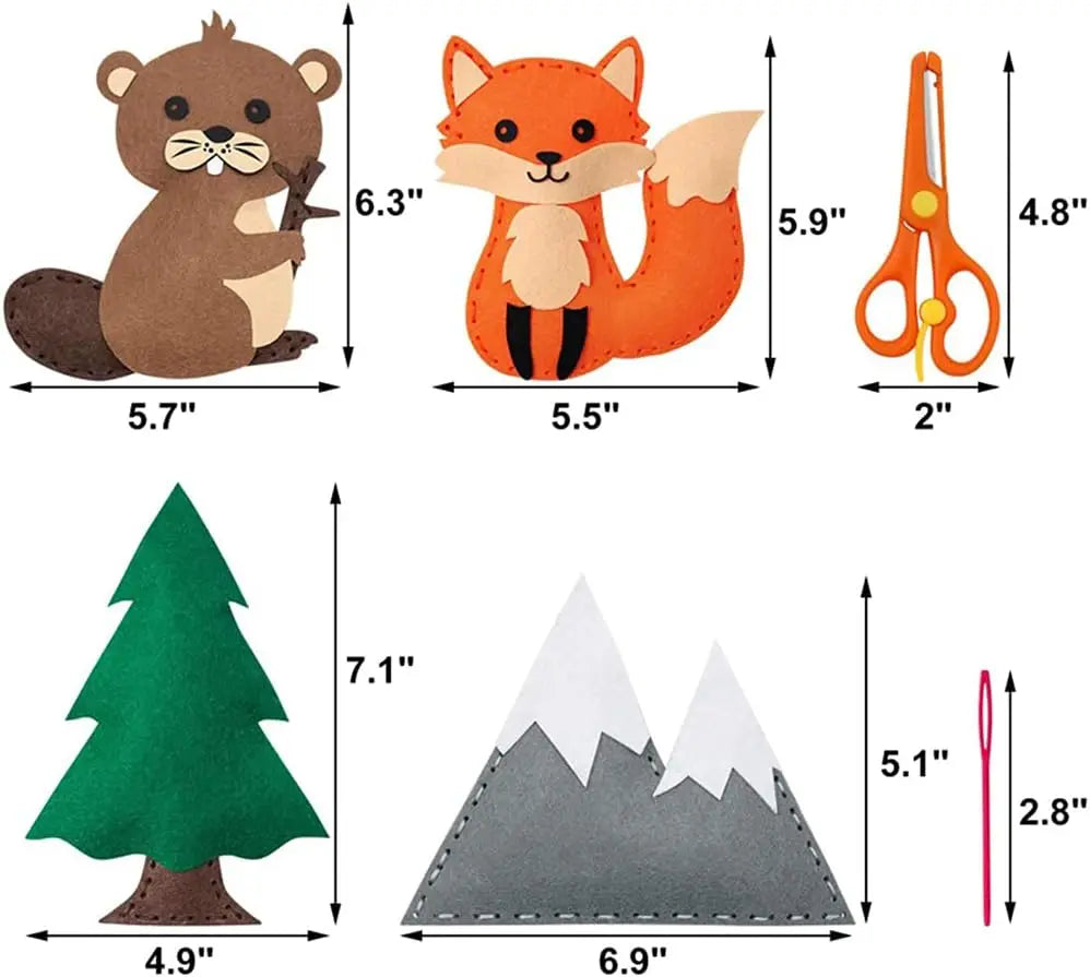 Christmas Sewing Kit Animal Sewing Craft Kit