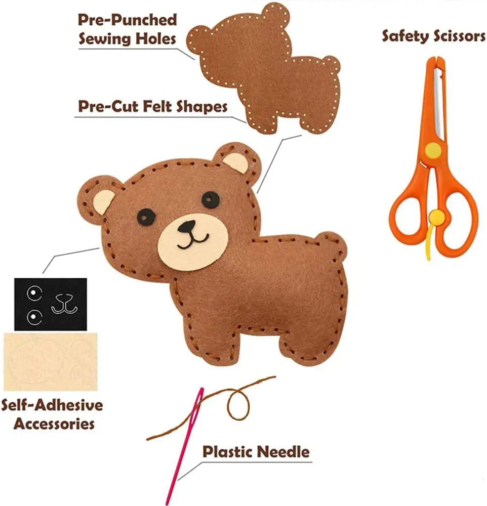 Christmas Sewing Kit Animal Sewing Craft Kit