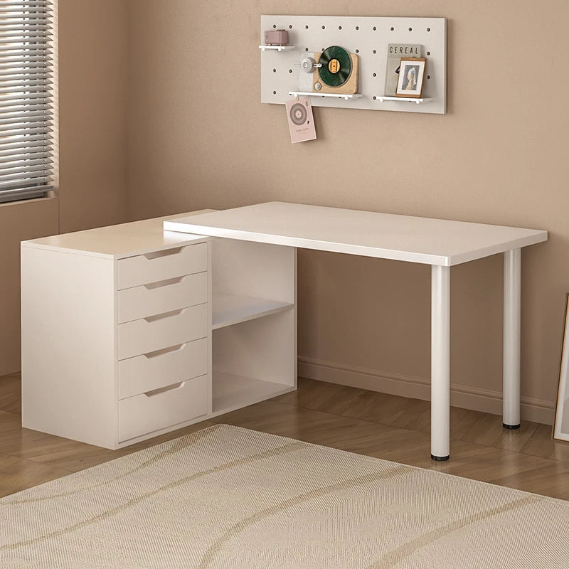 Computer desk with drawers