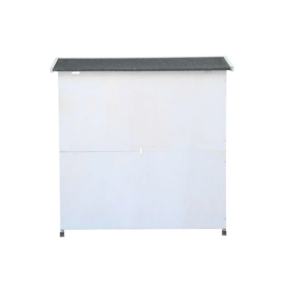 Quail & chick broader, Rabbit Hutch Outdoor, 2-Story Rabbit Cage Indoor with Run, Bunny Cage with 2 Removable No-Leak Trays