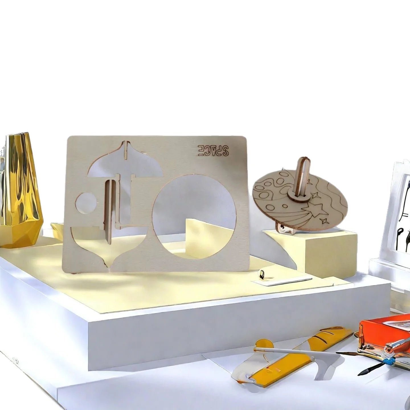 Planetary Gyroscope Assembly Painting STEM Kit