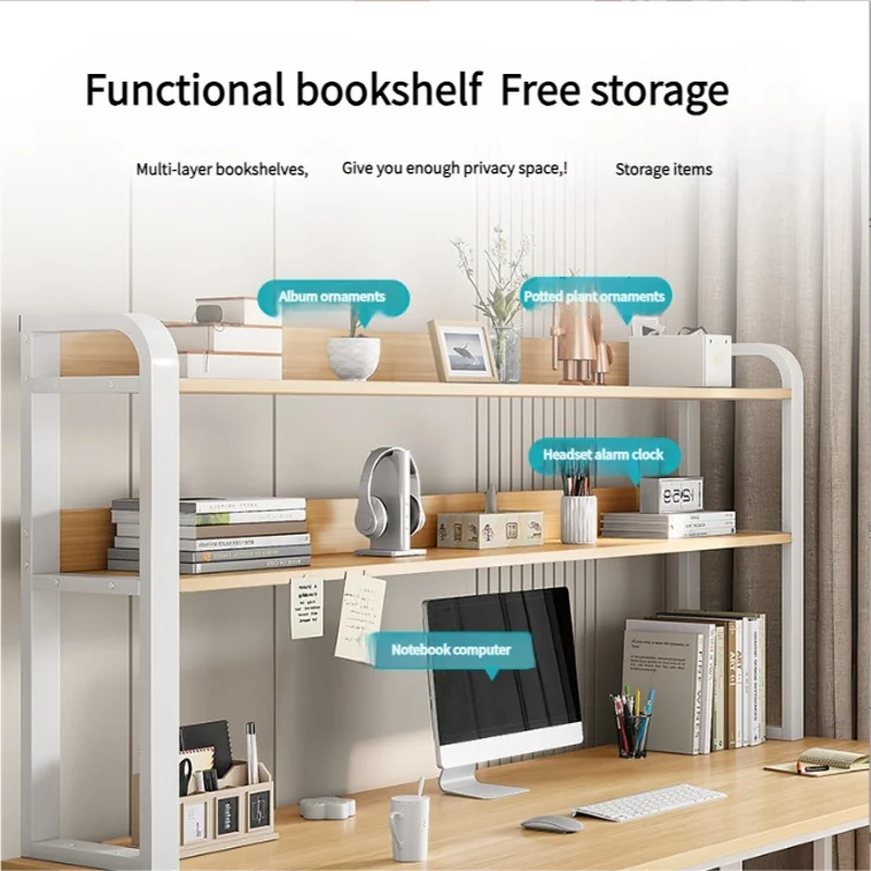 Modern Integrated Desk And Bookshelf