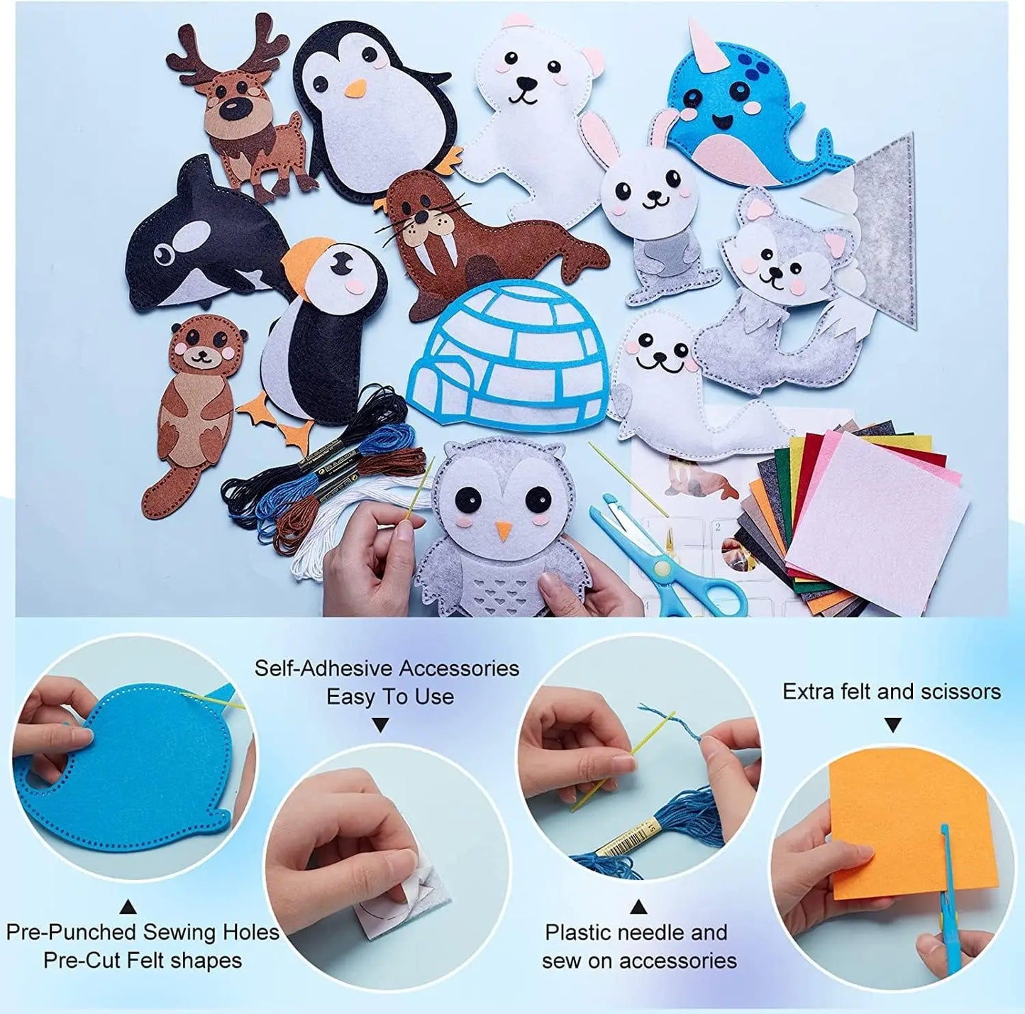 Christmas Sewing Kit Animal Sewing Craft Kit