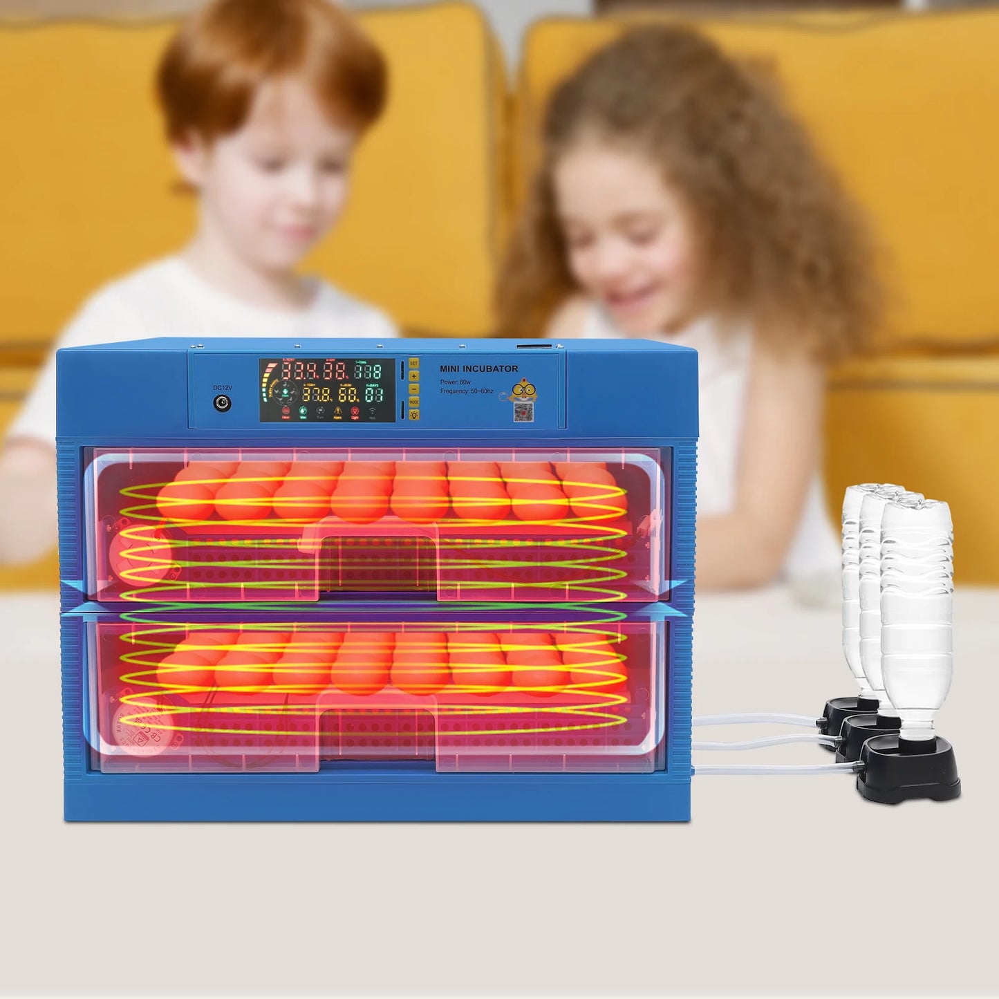 128/192 Chicken Egg Incubator With Automatic Turning & Humidity Control