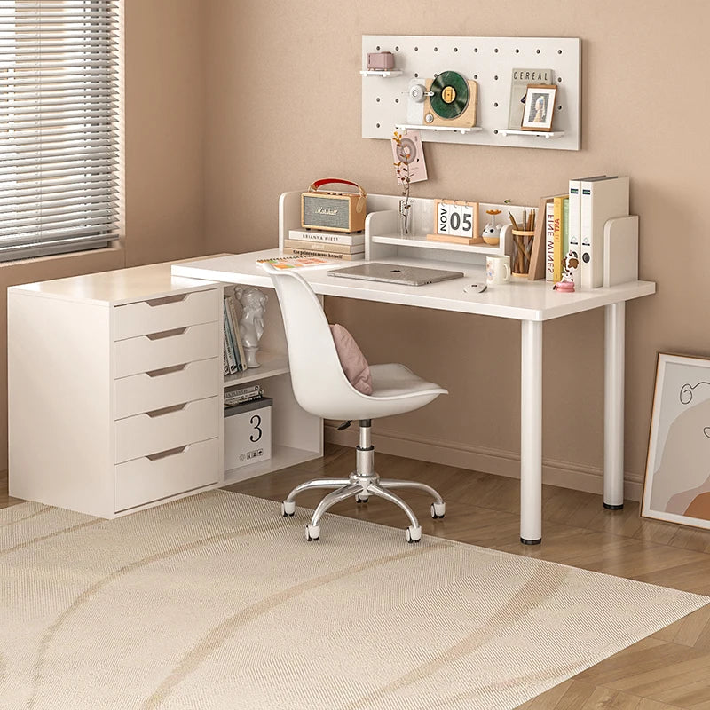 Computer desk with drawers