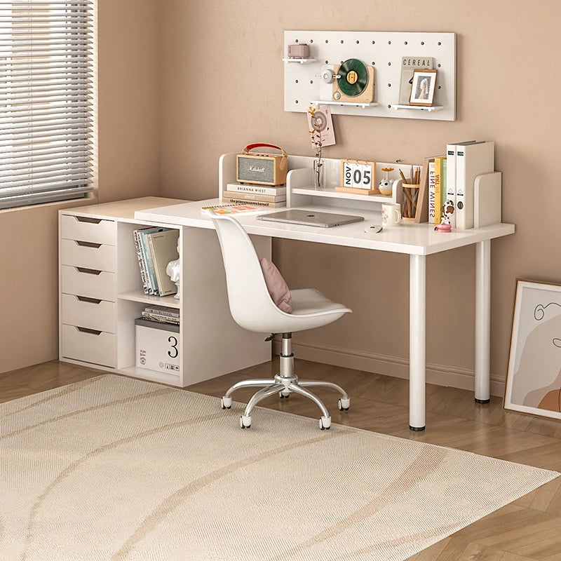 Computer desk with drawers