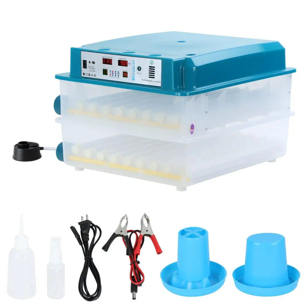 120 Eggs Smart Incubation Machine With Automatic Temperature And Humidity Control, Poultry Hatcher With Egg Turning For Chickens