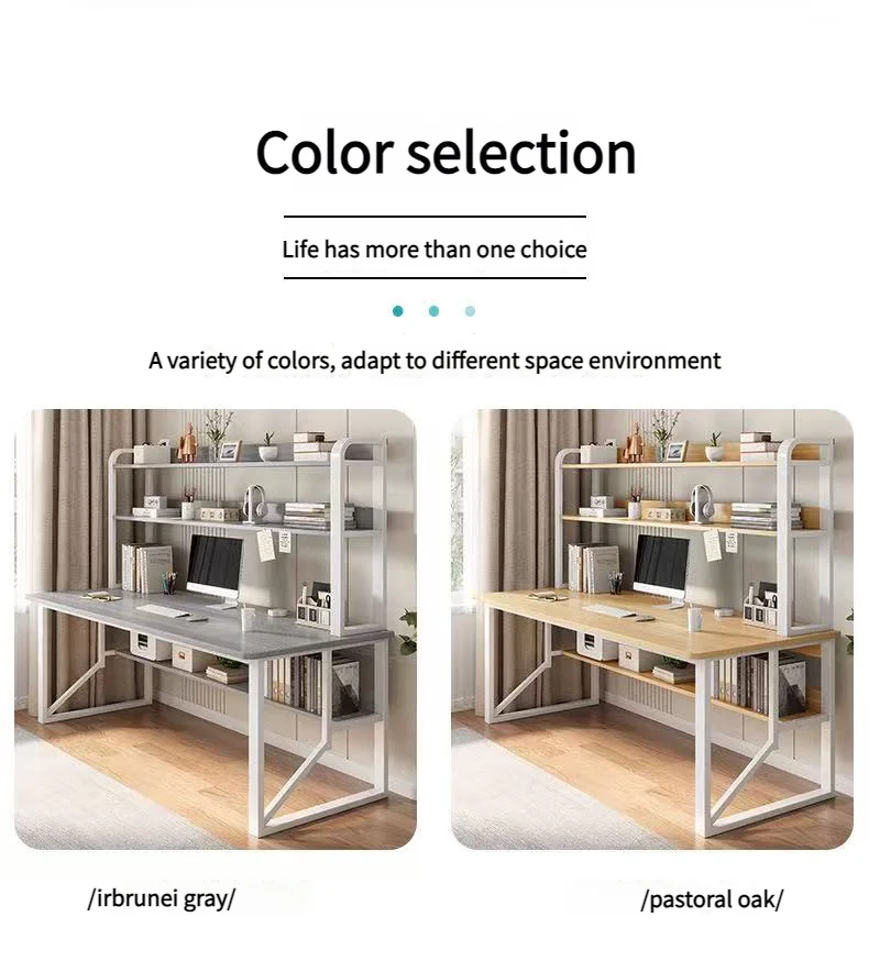 Modern Integrated Desk And Bookshelf