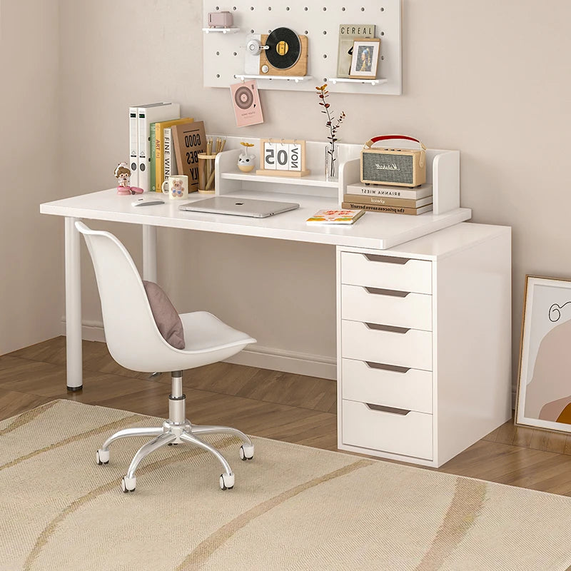Computer desk with drawers