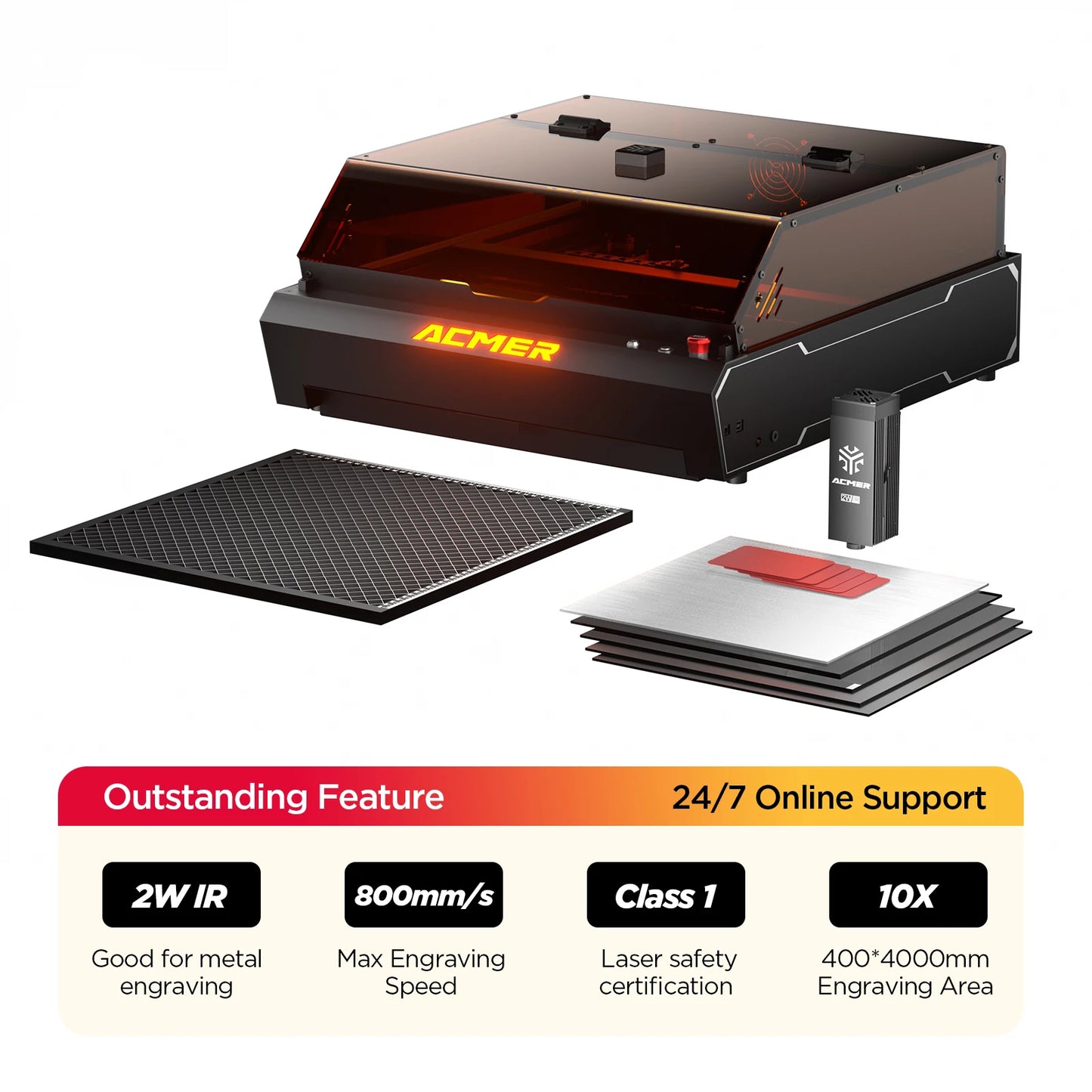 Laser Cutter Engraving Machine Fully Enclosed Dual Laser Craft