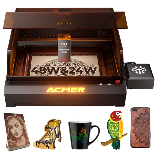 Laser Cutter Engraving Machine Fully Enclosed Dual Laser Craft