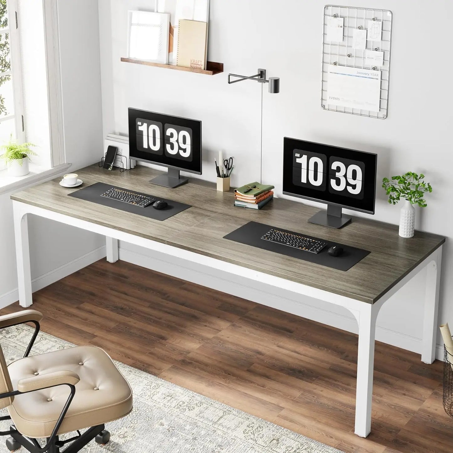 78.7 Inches Extra Long Computer Desk 2 Person Desk