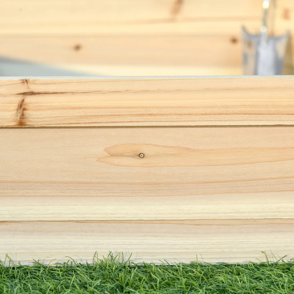 Wooden Raised Garden Bed, Hexagon