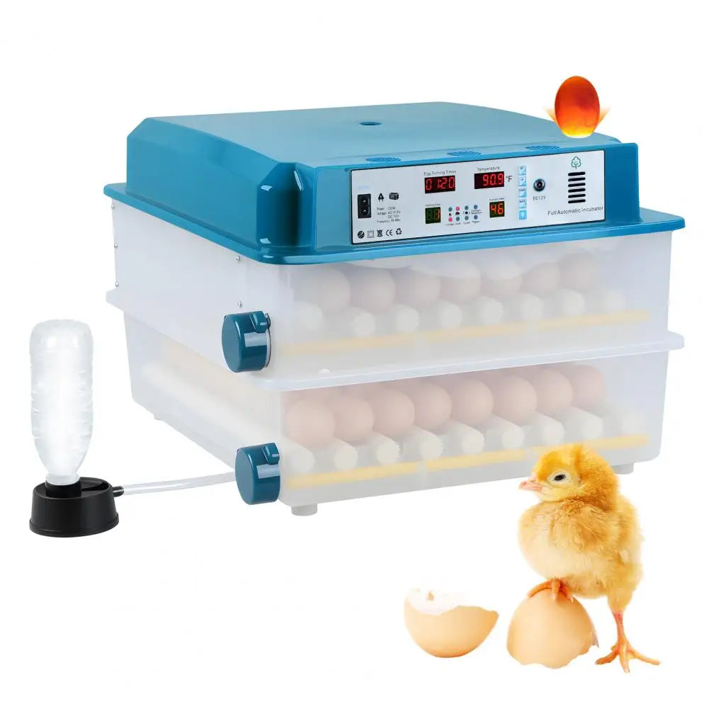 120 Eggs Smart Incubation Machine With Automatic Temperature And Humidity Control, Poultry Hatcher With Egg Turning For Chickens