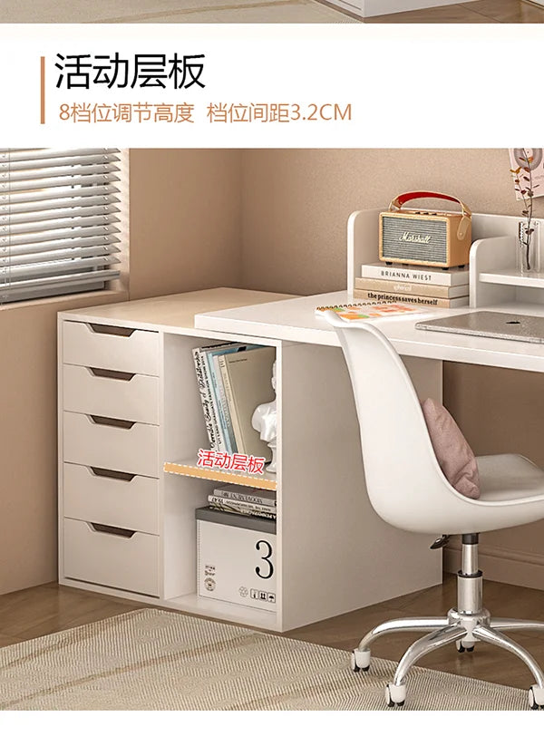 Computer desk with drawers