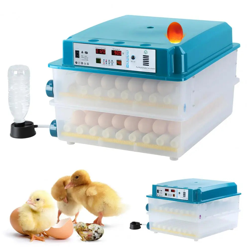 120 Eggs Smart Incubation Machine With Automatic Temperature And Humidity Control, Poultry Hatcher With Egg Turning For Chickens