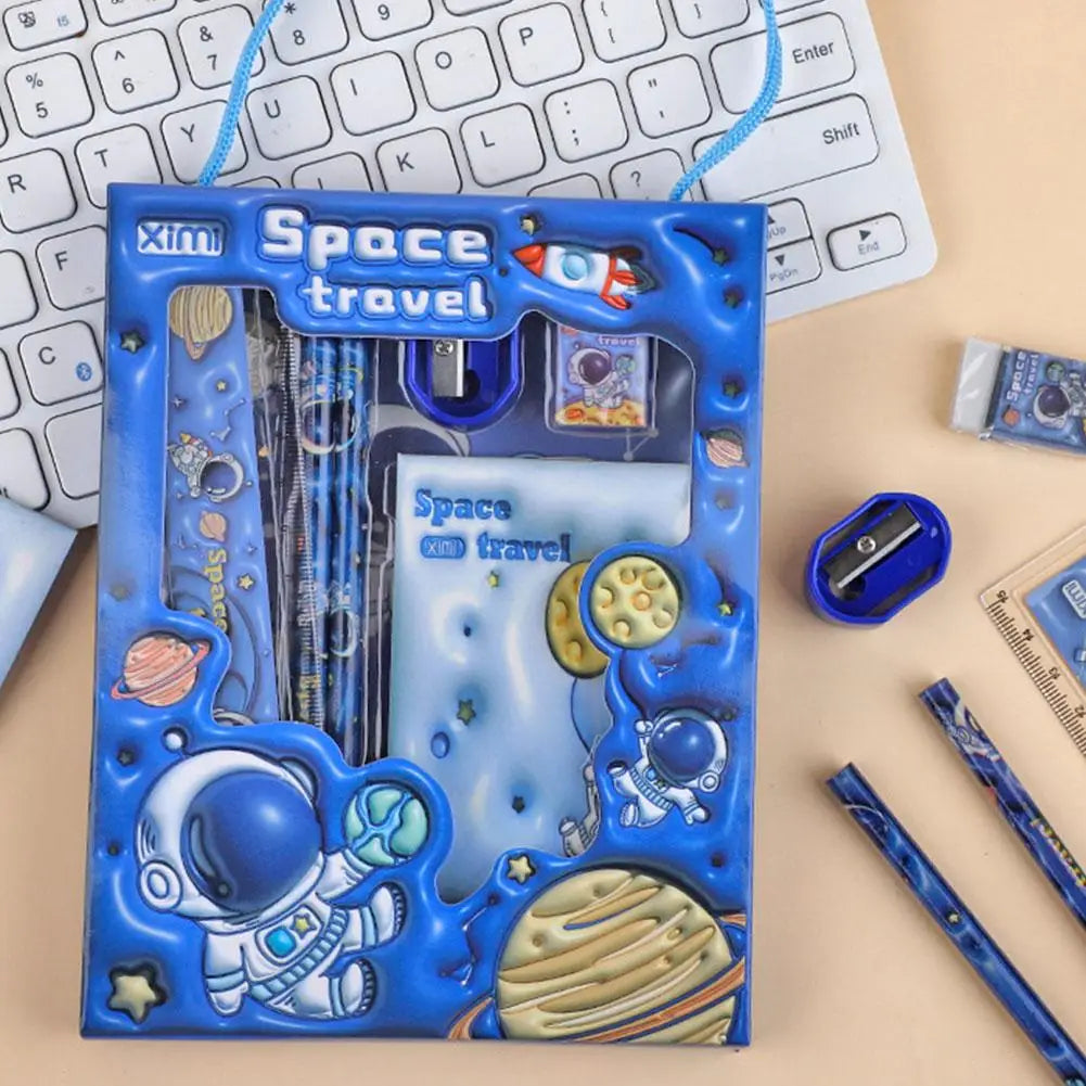 6-Piece Writing Tools 3D Raised Design