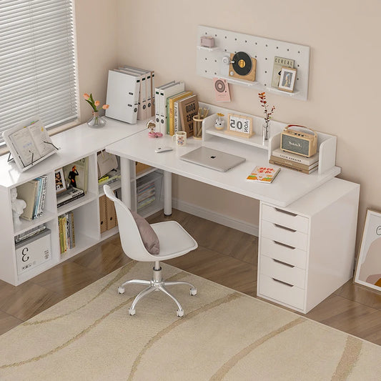 Computer desk with drawers