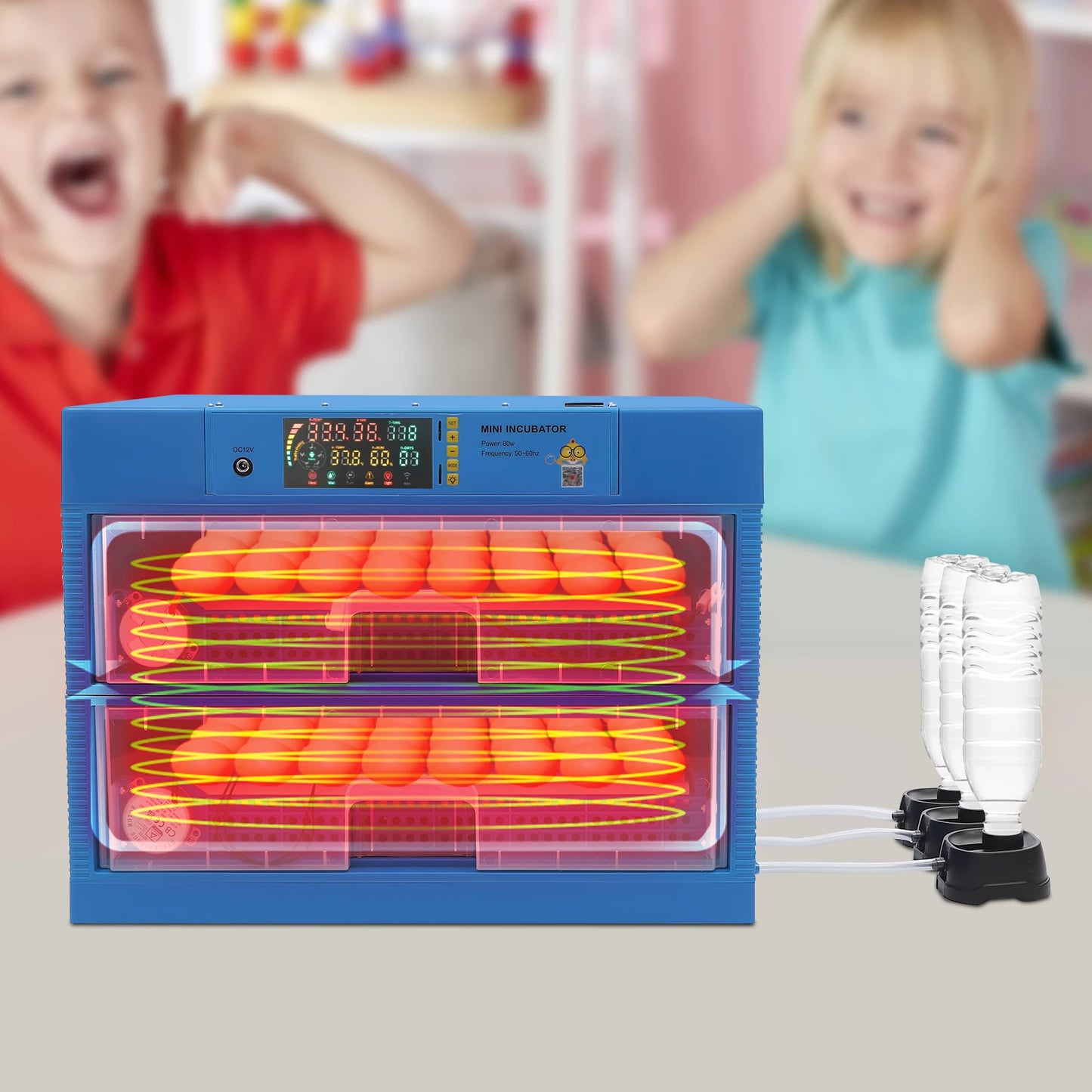 128/192 Chicken Egg Incubator With Automatic Turning & Humidity Control