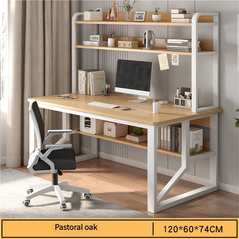 Modern Integrated Desk And Bookshelf