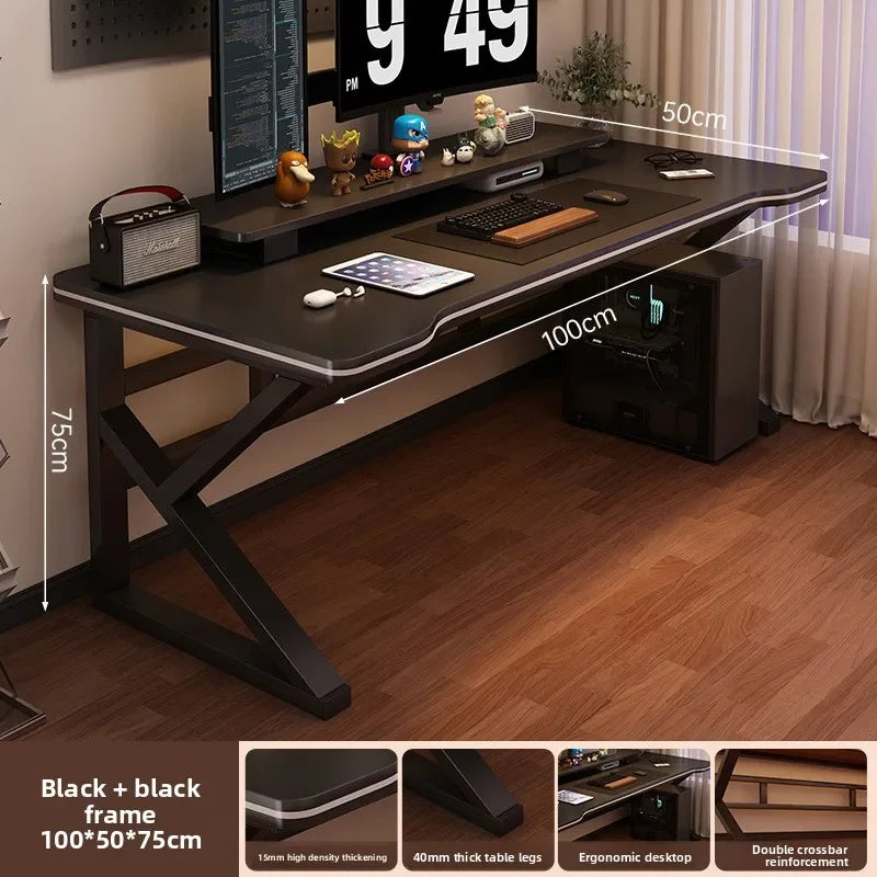 Desk bookshelf integrated desk with hole board