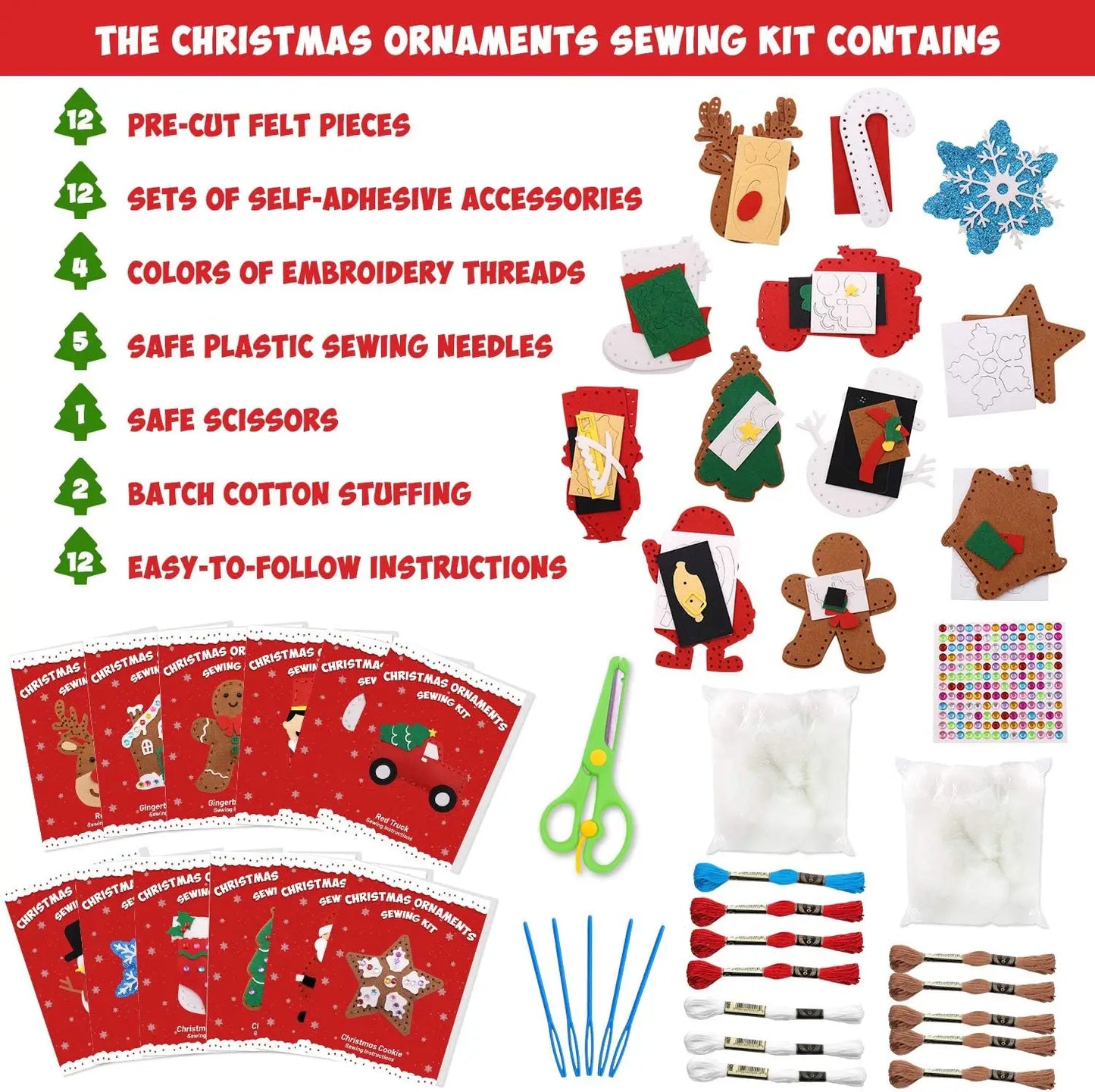 Christmas Sewing Kit Animal Sewing Craft Kit