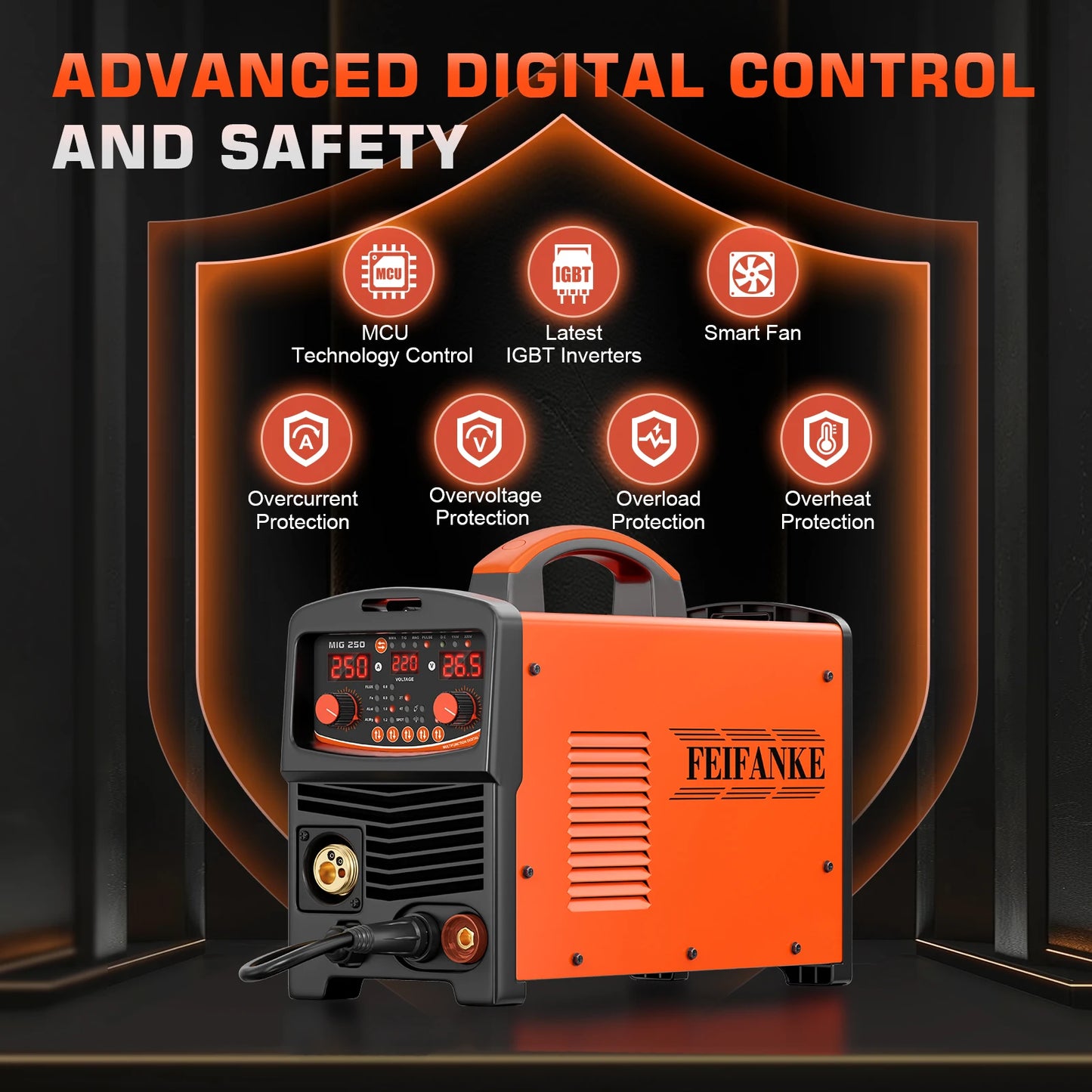 MIG Welder 110V/220V, 6 In 1 Aluminum MIG Welding Machine Metal Craft