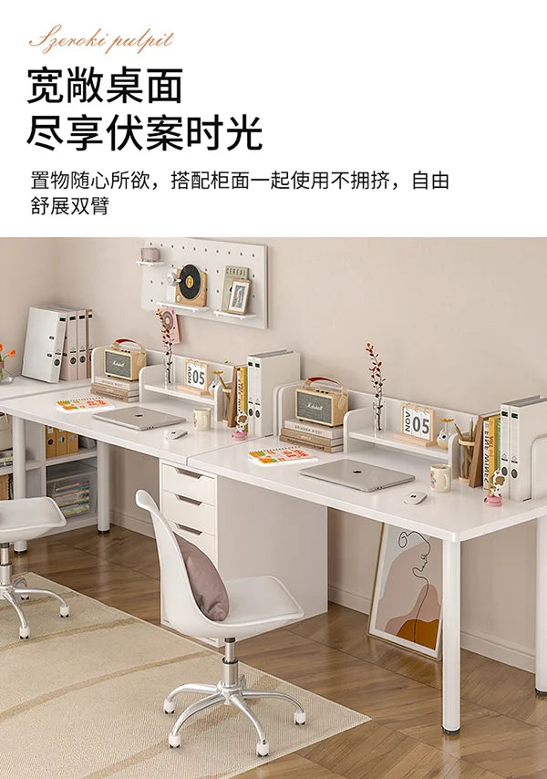 Computer desk with drawers